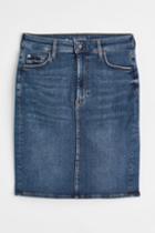 H & M - True To You Denim Skirt - Blue