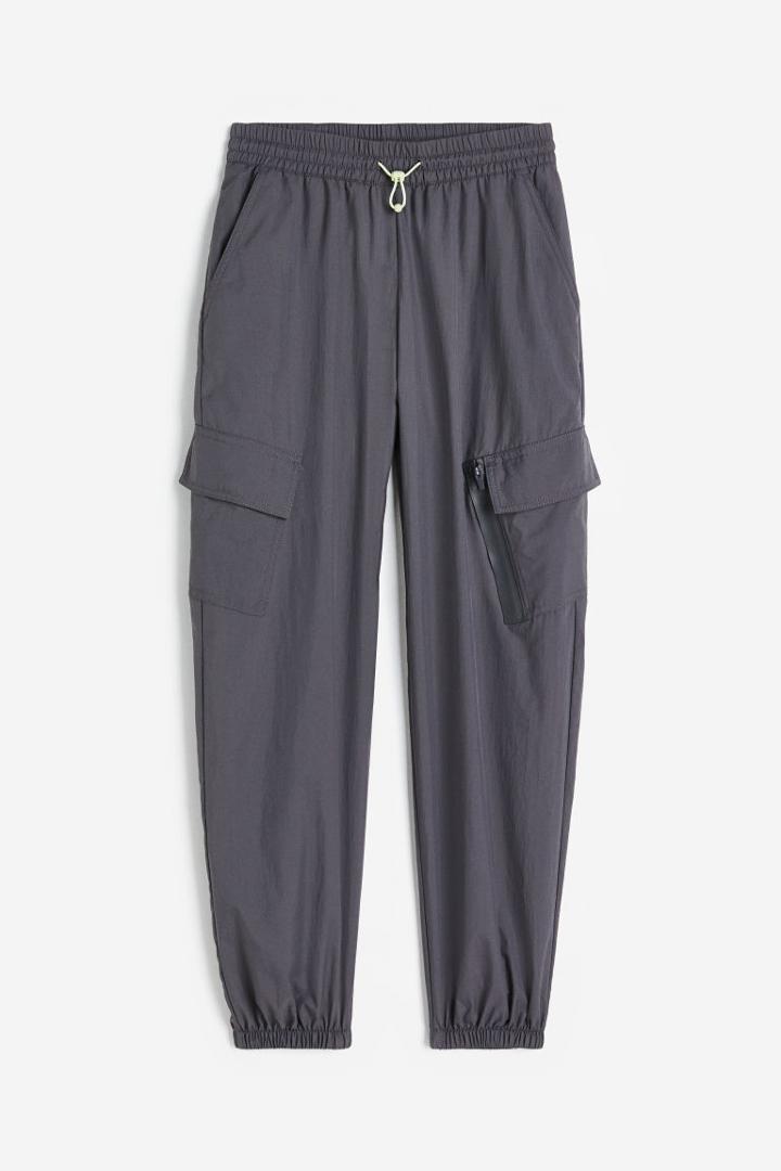 H & M - Water-repellent Shell Pants - Gray