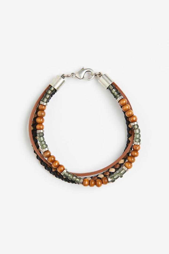 H & M - Triple-strand Bracelet - Green