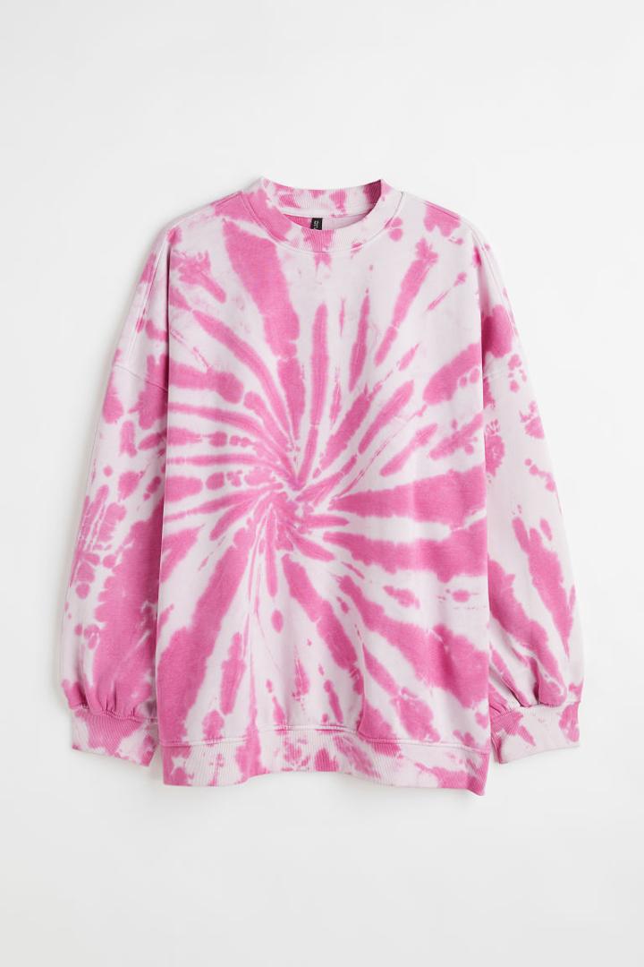 H & M - H & M+ Oversized Sweatshirt - Pink