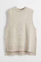 H & M - Knit Sweater Vest - Brown