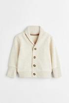 H & M - Shawl-collar Cardigan - Beige