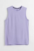 H & M - Regular Fit Running Tank Top - Purple