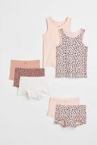 H & M - 7-piece Cotton Set - Orange