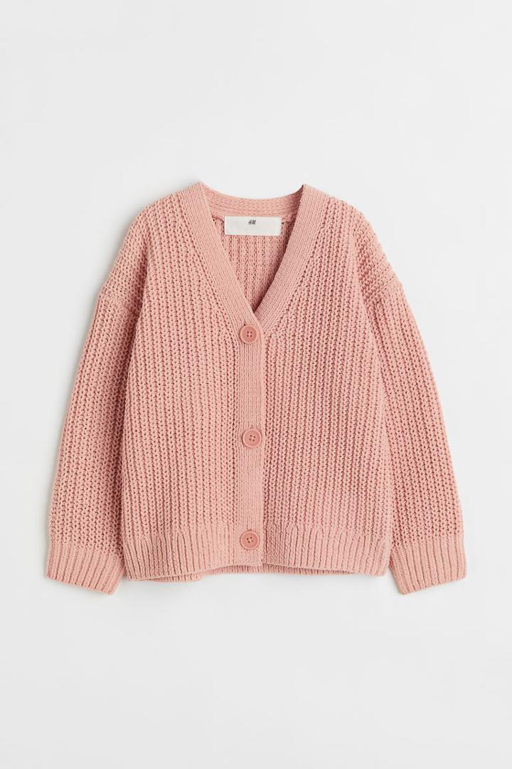 H & M - Oversized Cardigan - Pink