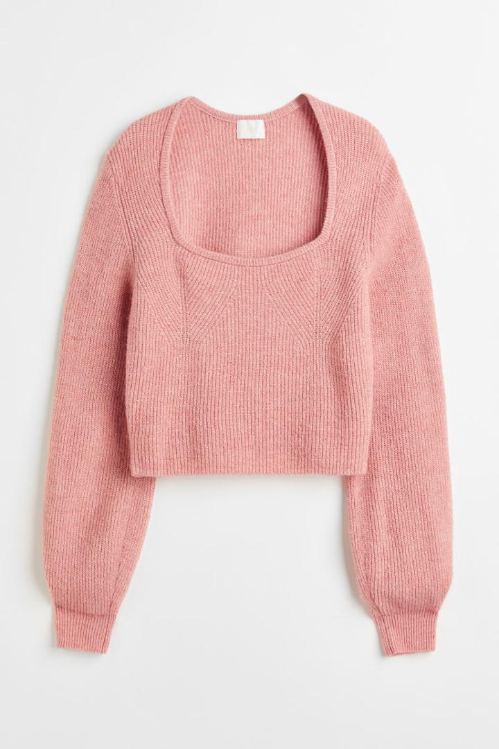 H & M - Rib-knit Jumper - Red