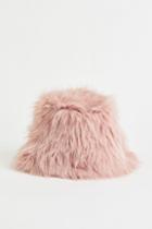 H & M - Fluffy Bucket Hat - Pink