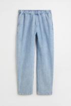 H & M - Loose Denim Joggers - Blue