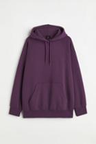 H & M - Oversized Fit Hoodie - Purple