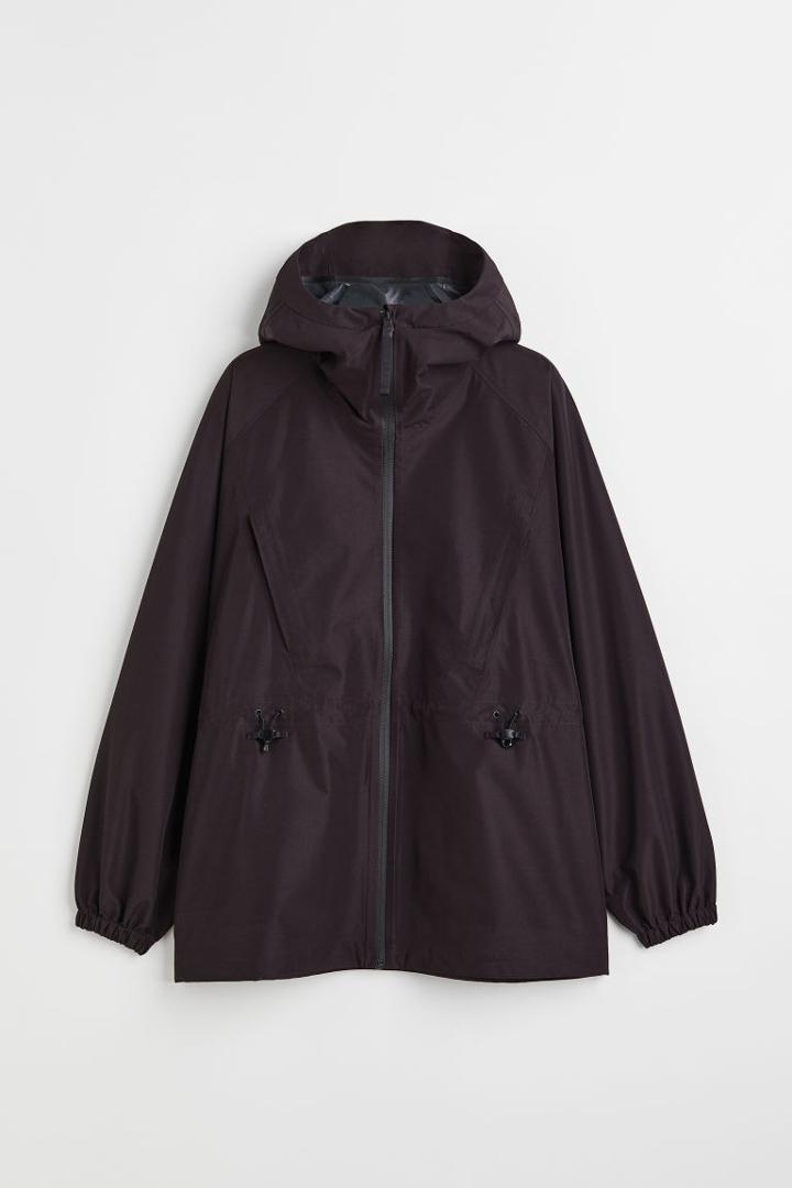 H & M - Oversized Waterproof Jacket - Black