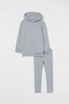 H & M - 2-piece Cozy Cotton Set - Gray