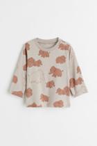H & M - Long-sleeved Shirt - Brown