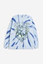 H & M - H & M+ Oversized Printed Sweatshirt - Blue