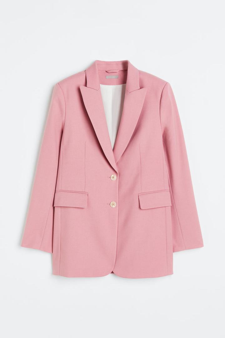 H & M - Single-breasted Blazer - Pink