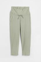H & M - Mama Linen-blend Pants - Green