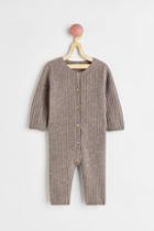 H & M - Rib-knit Cashmere Jumpsuit - Brown
