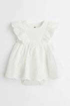 H & M - Dress With Bodysuit - White