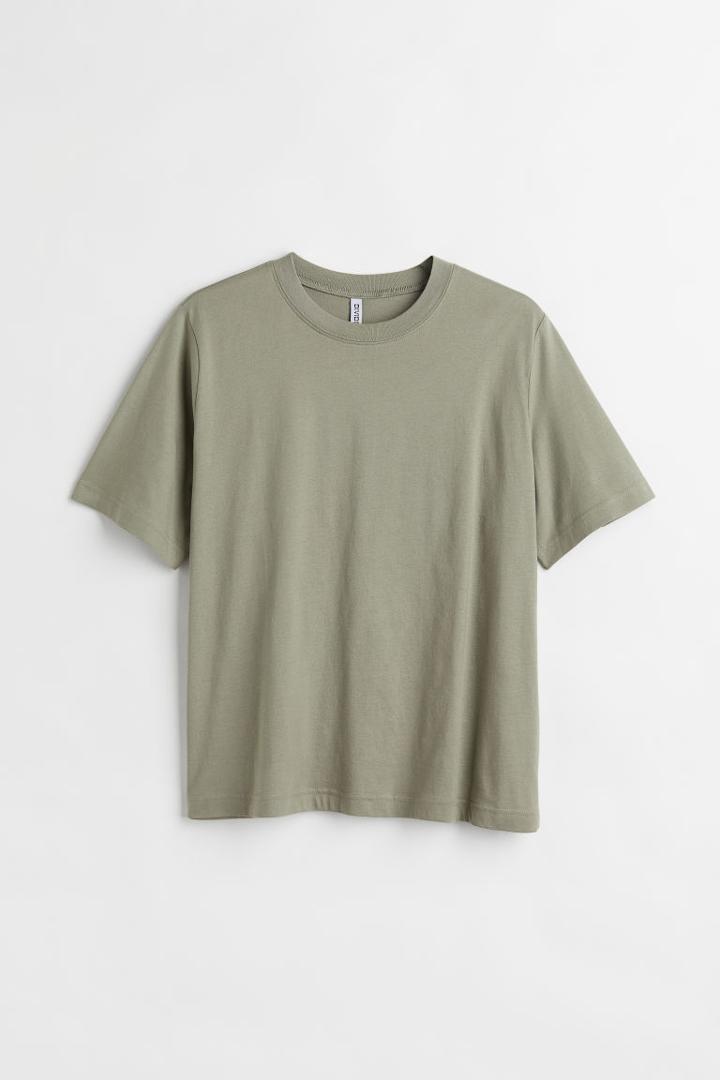 H & M - H & M+ Cotton Jersey T-shirt - Green