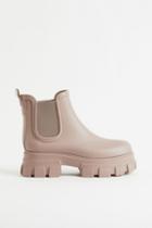 H & M - Chunky Rubber Boots - Beige