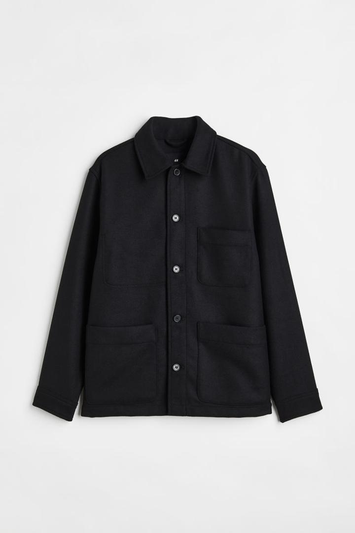 H & M - Wool-blend Jacket - Black