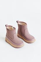 H & M - Warm-lined Waterproof Boots - Purple