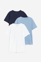 H & M - 3-pack Sports Shirts - Blue