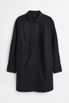H & M - H & M+ Poplin Shirt Dress - Black