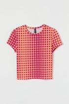 H & M - Dotted Cotton Jersey Top - Orange