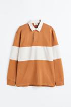 H & M - Relaxed Fit Rugby Shirt - Beige