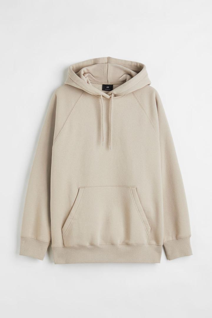 H & M - Oversized Fit Hoodie - Brown