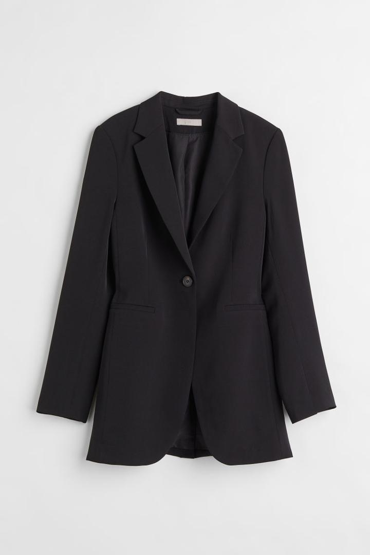 H & M - Long Jacket - Black