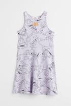 H & M - Printed Jersey Dress - Purple