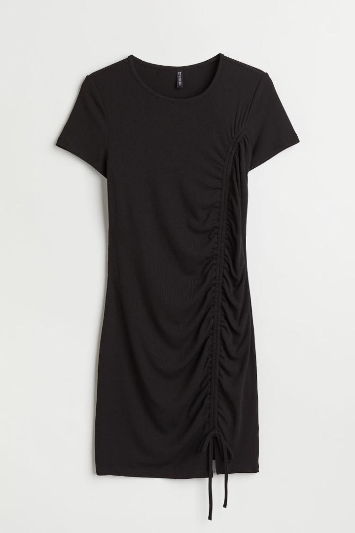 H & M - H & M+ Drawstring Dress - Black