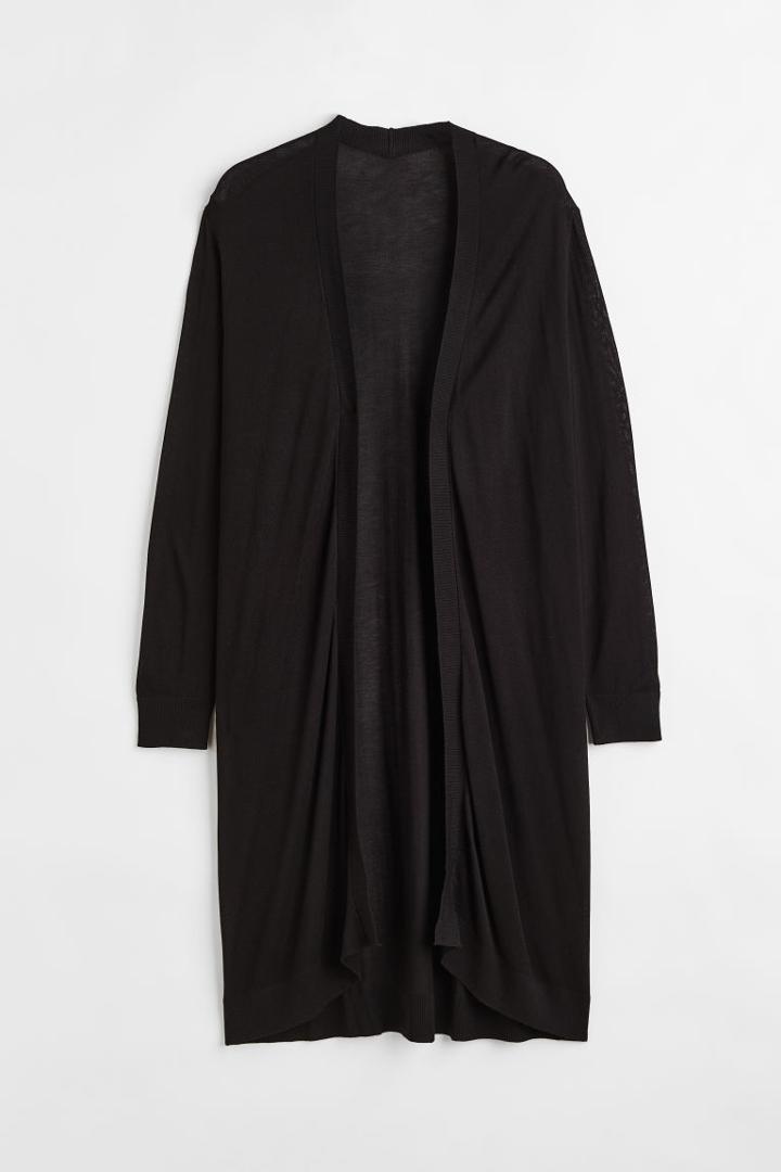 H & M - H & M+ Long Cardigan - Black