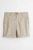 H & M - Regular Fit Chino Shorts - Beige