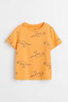 H & M - Cotton T-shirt - Orange