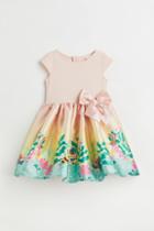 H & M - Flared-skirt Dress - Orange