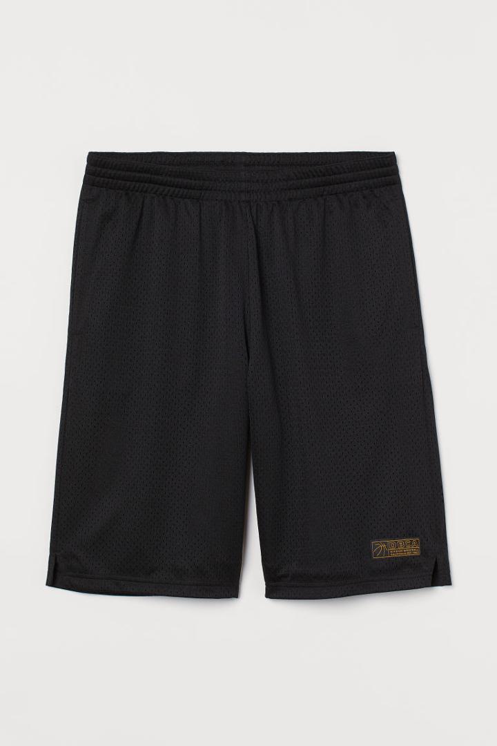 H & M - Relaxed Fit Basketball Shorts - Black