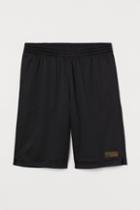 H & M - Relaxed Fit Basketball Shorts - Black