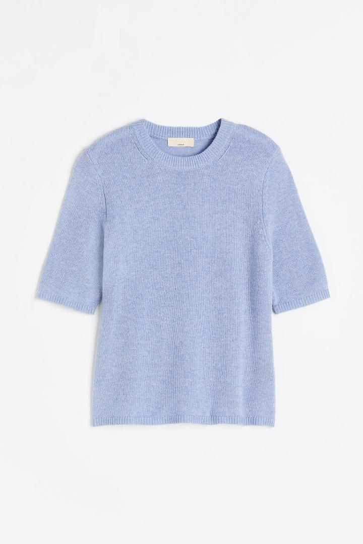 H & M - Knit Cashmere Top - Blue