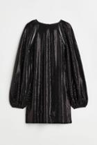 H & M - Cut-out Sequined Dress - Black