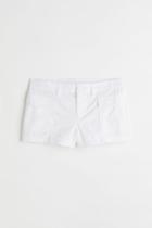 H & M - Short Cargo Shorts - White