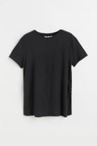 H & M - Mama Ribbed T-shirt - Black