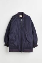 H & M - Oversized Down Jacket - Blue