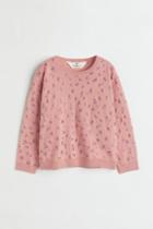 H & M - Fine-knit Cotton Sweater - Pink
