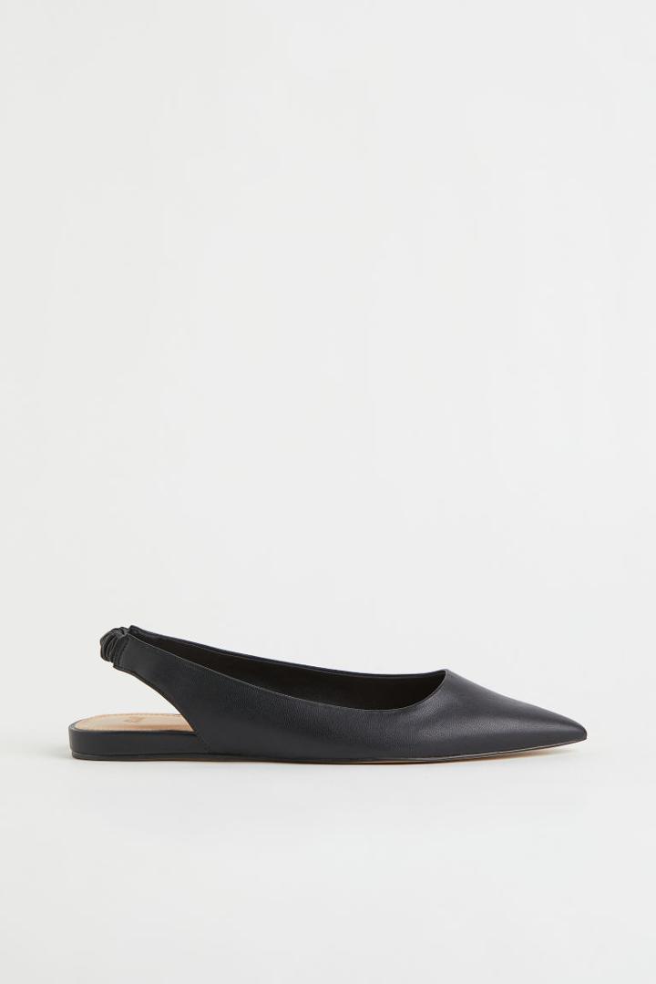 H & M - Pointed Slingbacks - Black