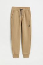 H & M - Printed Joggers - Beige