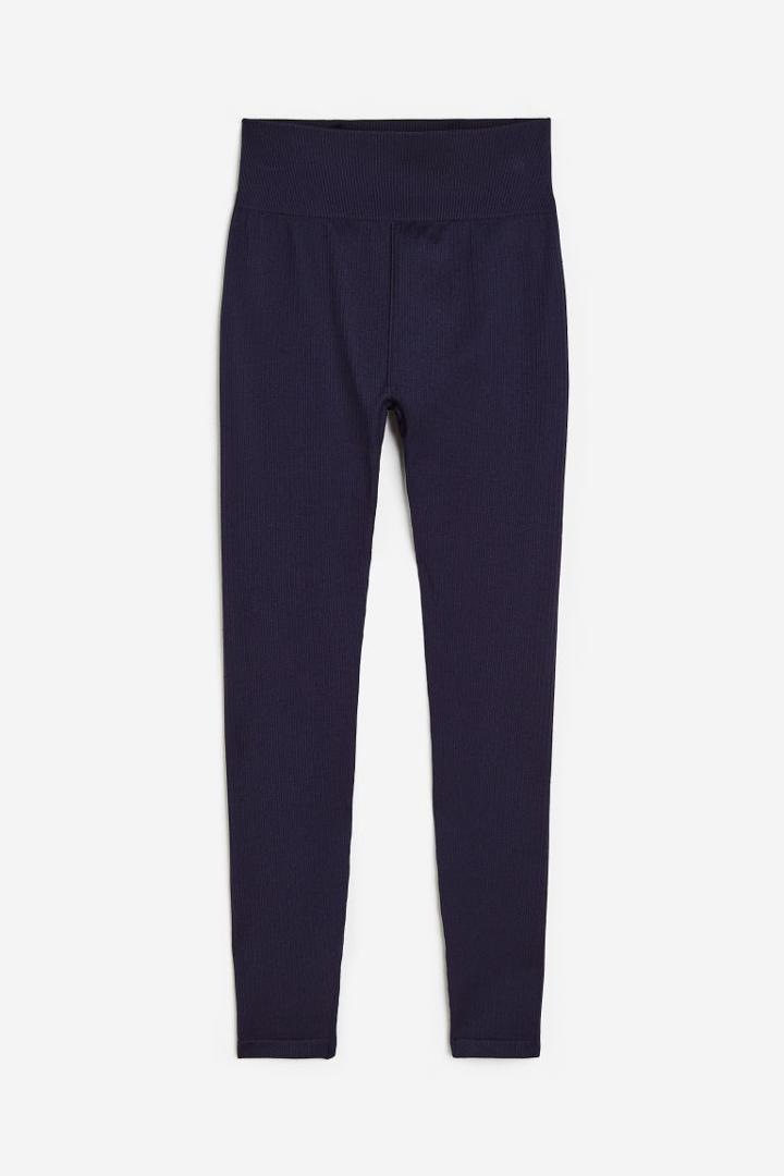 H & M - Drymove&trade; Seamless Sports Tights - Blue