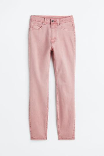 H & M - Skinny High Jeans - Pink