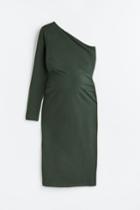 H & M - Mama One-shoulder Dress - Green
